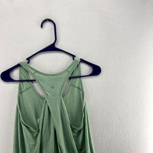 Lululemon Light Green Long Workout Tank Athletic‎ Wear Womens Size XS - Picture 5 of 7